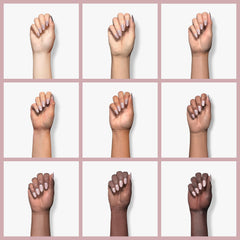 RARJSM applied on natural nails for timeless, natural-looking manicure