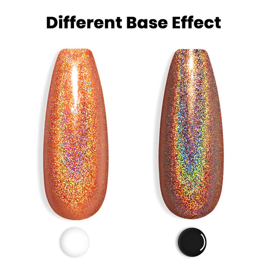 RARJSM brush stroke of orange polish illustrating smooth self-leveling finish