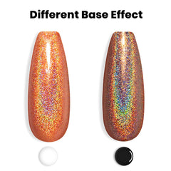 RARJSM brush stroke of orange polish illustrating smooth self-leveling finish