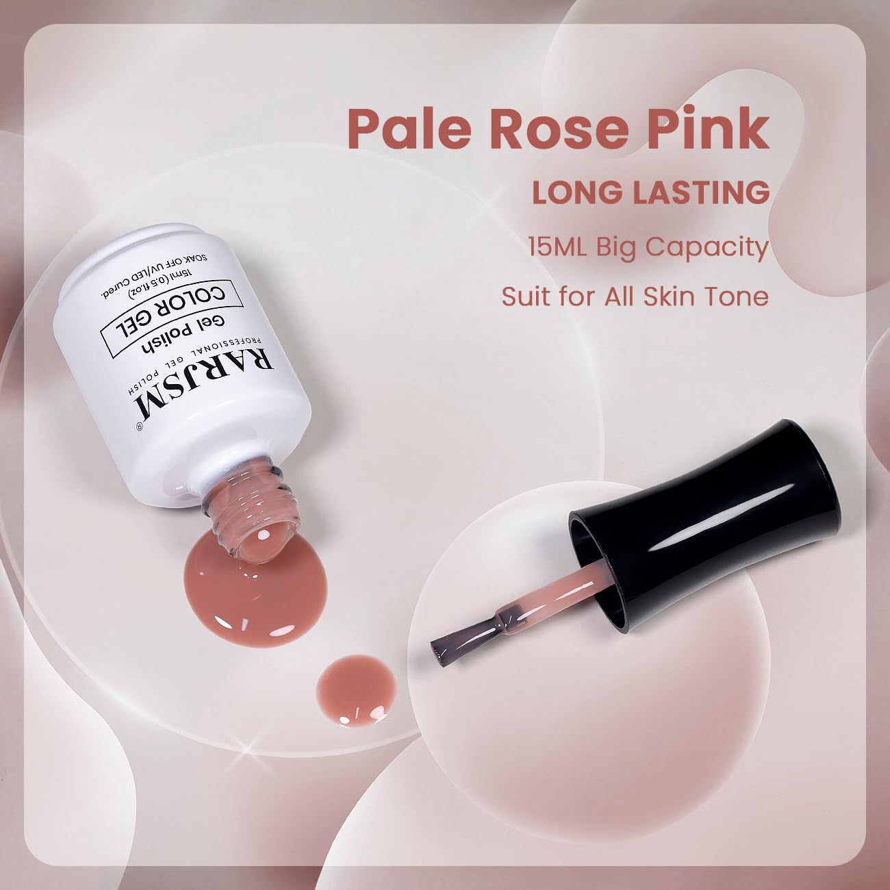 RARJSM gel texture and gloss detail highlighting buildable sheer shine