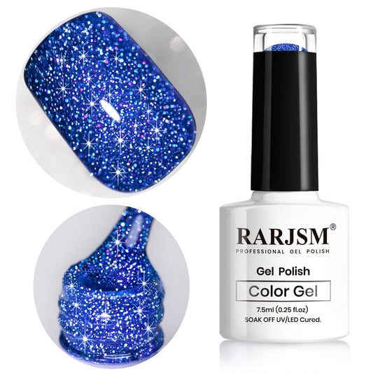 RARJSM front bottle showing royal blue sparkle and easy identification benefit