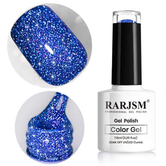 RARJSM front bottle showing royal blue sparkle and easy identification benefit