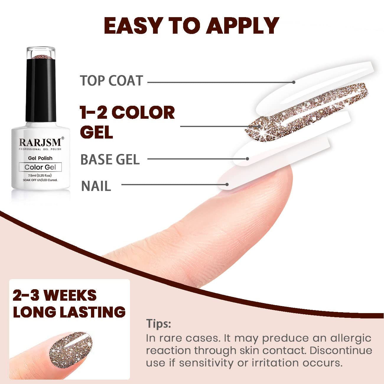 RARJSM technician applying gel in salon showing professional finish benefit