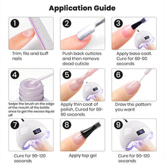 RARJSM salon manicure scene highlighting finished pearlescent accent nails