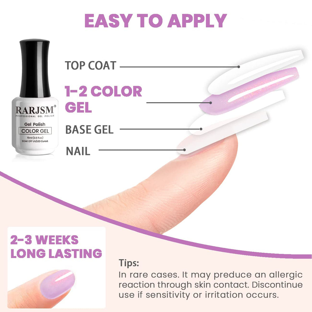 RARJSM salon setup in use illustrating cured gel durability and shine