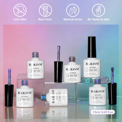 RARJSM bottle next to fingers showing scale and true size, ready for DIY mani