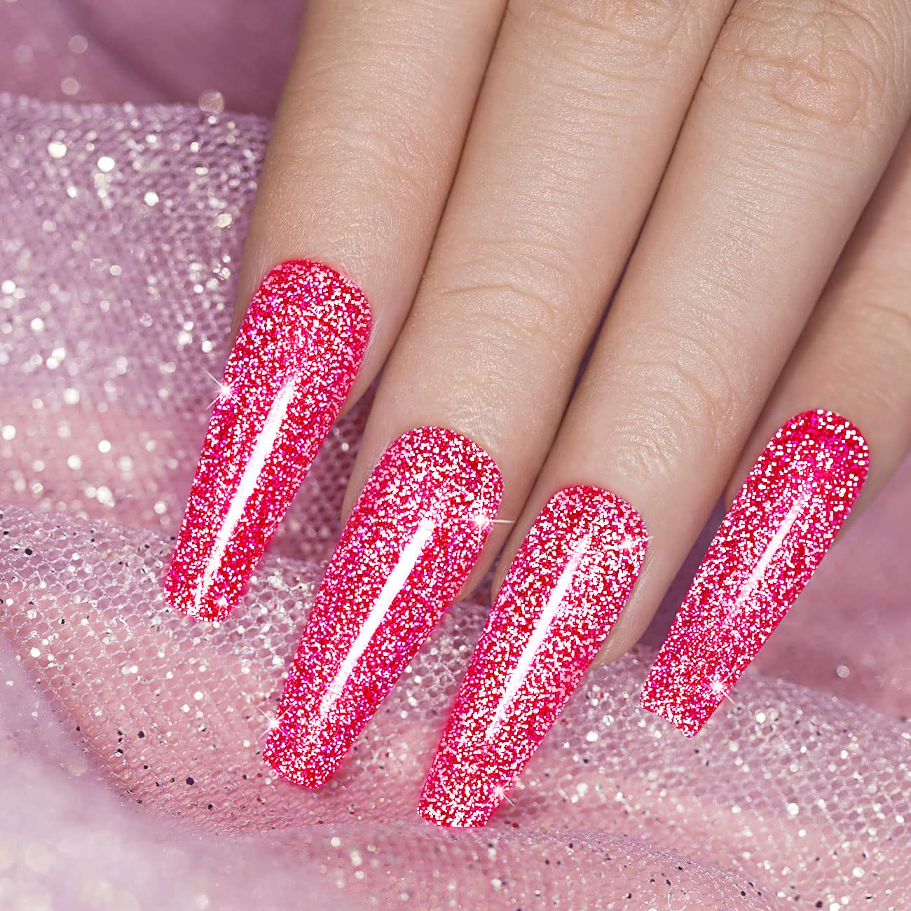 RARJSM swatch wheel with neon hot pink showing color payoff and shine