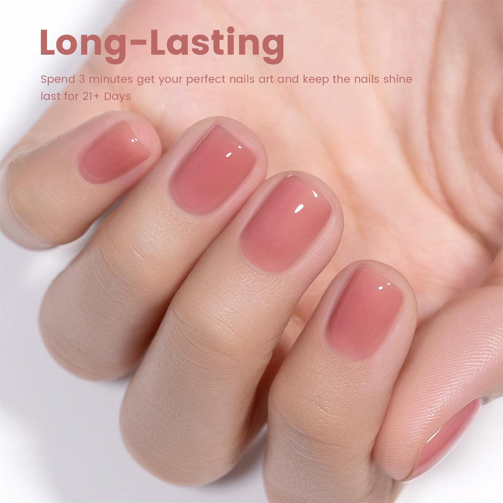 RARJSM swatch on nail wheel showing buildable sheer to semi-opaque coverage
