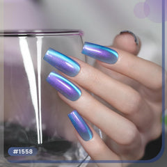 RARJSM brush stroke texture on nail tip showing smooth, high-shine finish