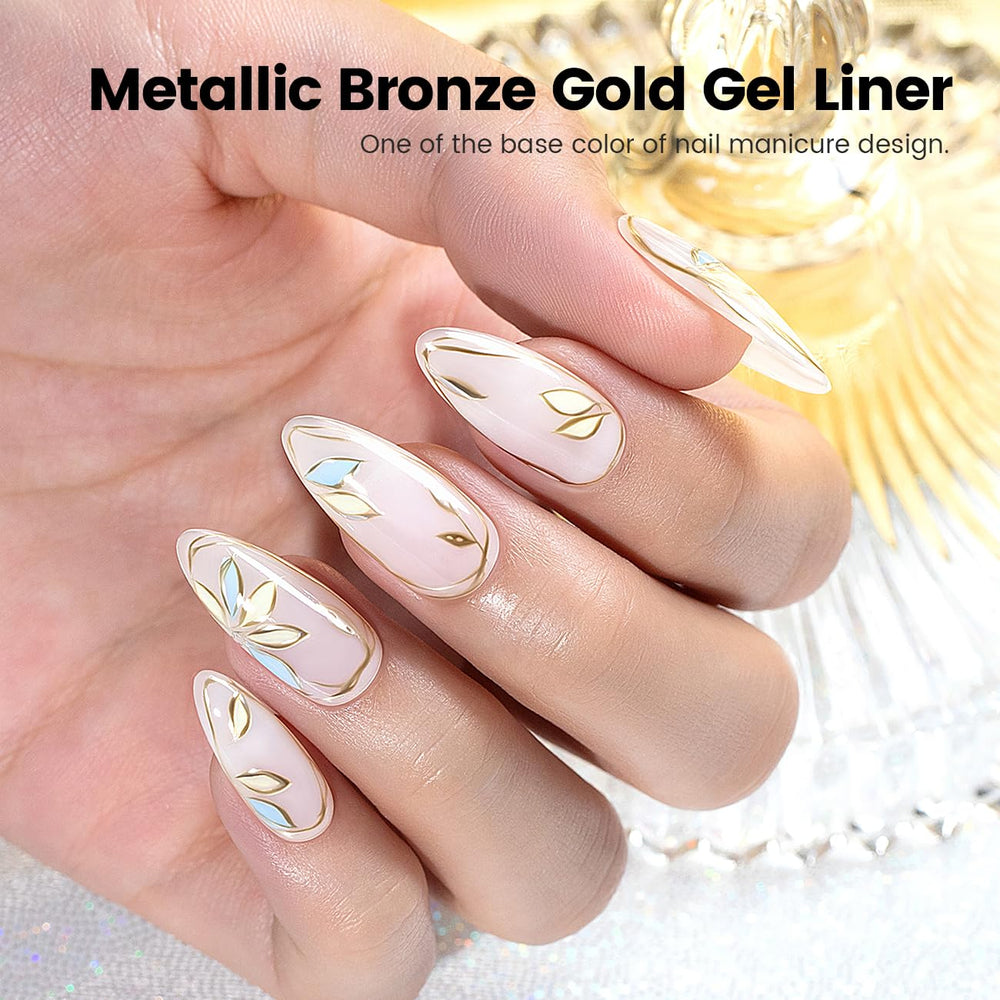 RARJSM built-in thin brush close-up for precise nail art control