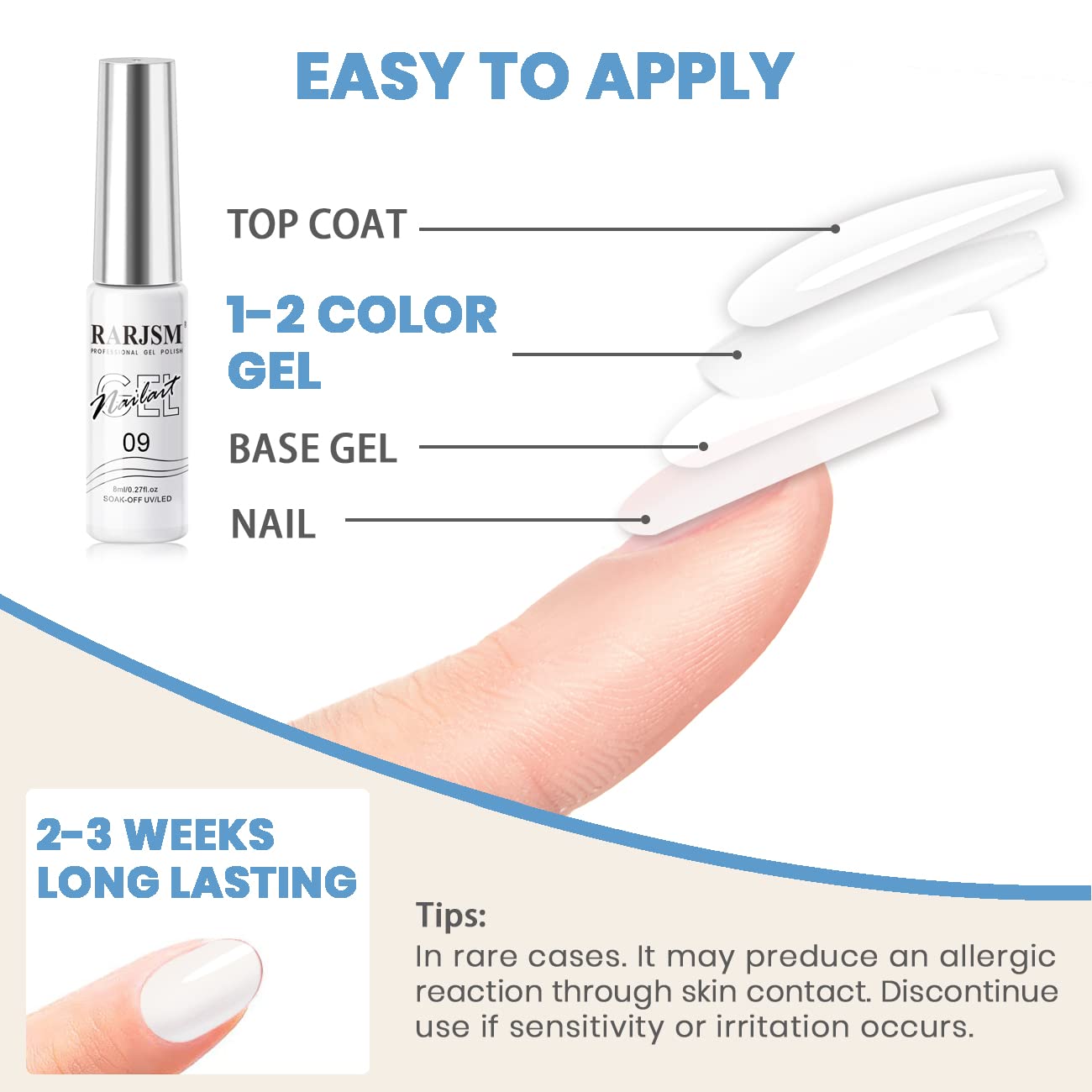 RARJSM bottle in hand to show 8ml size for travel and easy storage
