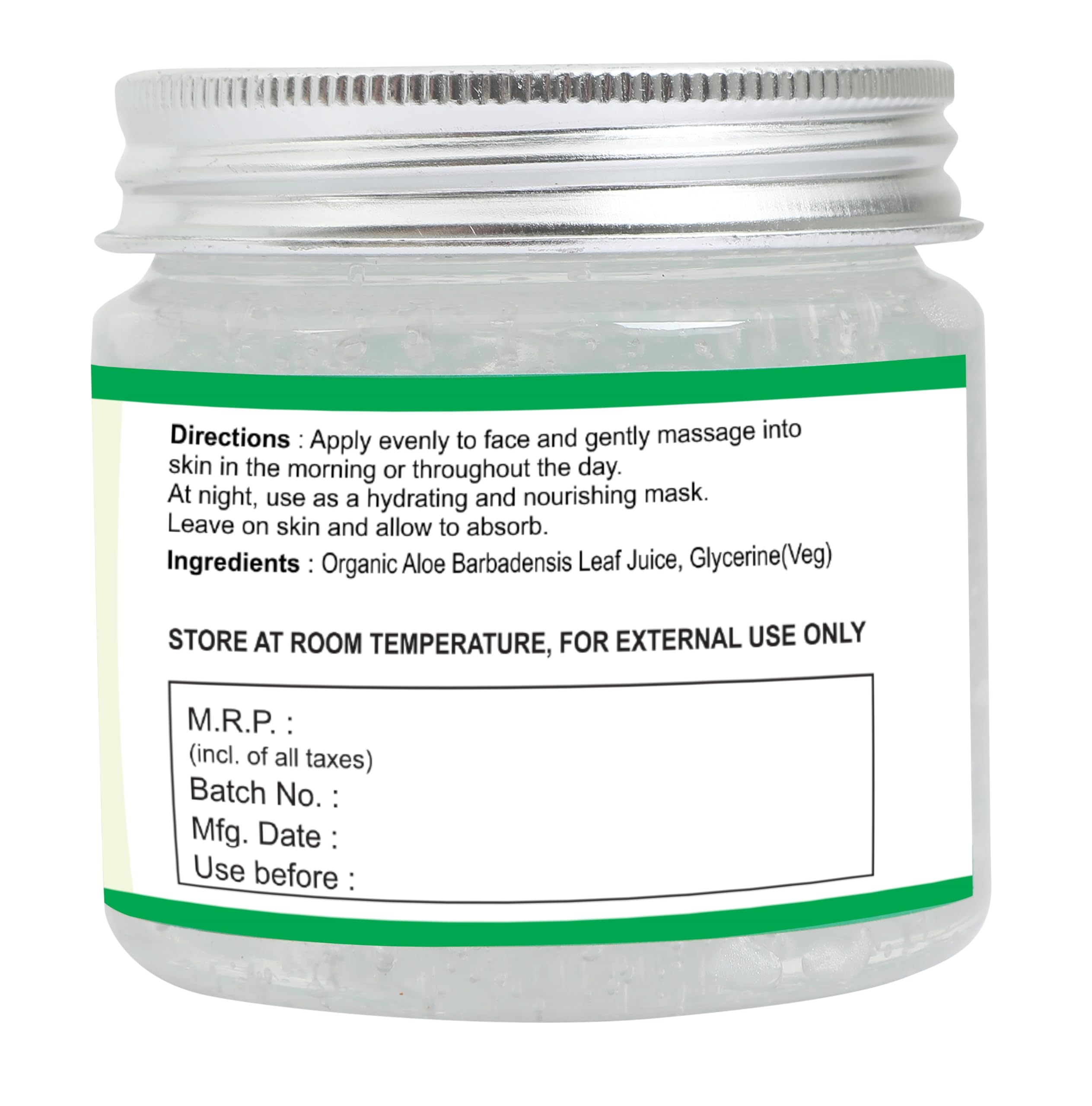 Raslok being applied to face for quick-absorbing moisture