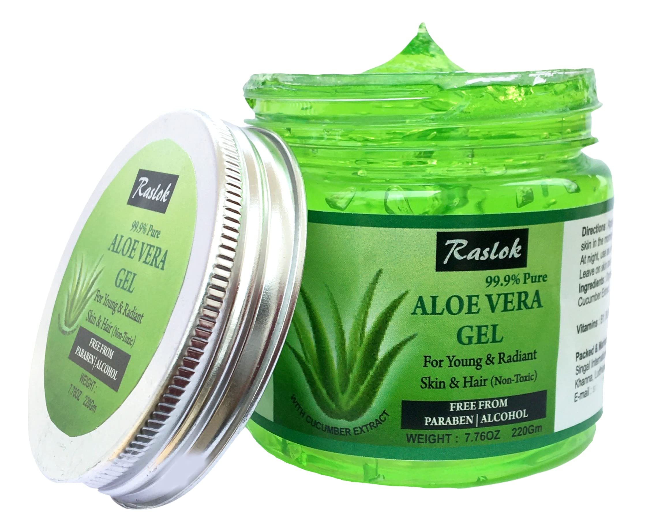 Raslok jar on bathroom shelf lifestyle shot showing everyday natural skincare use