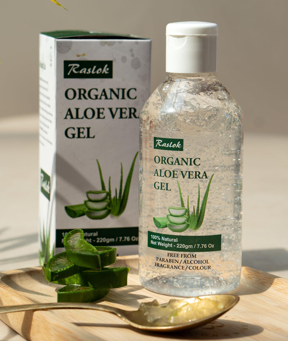 Using Raslok aloe vera gel through hair to reduce frizz and add shine