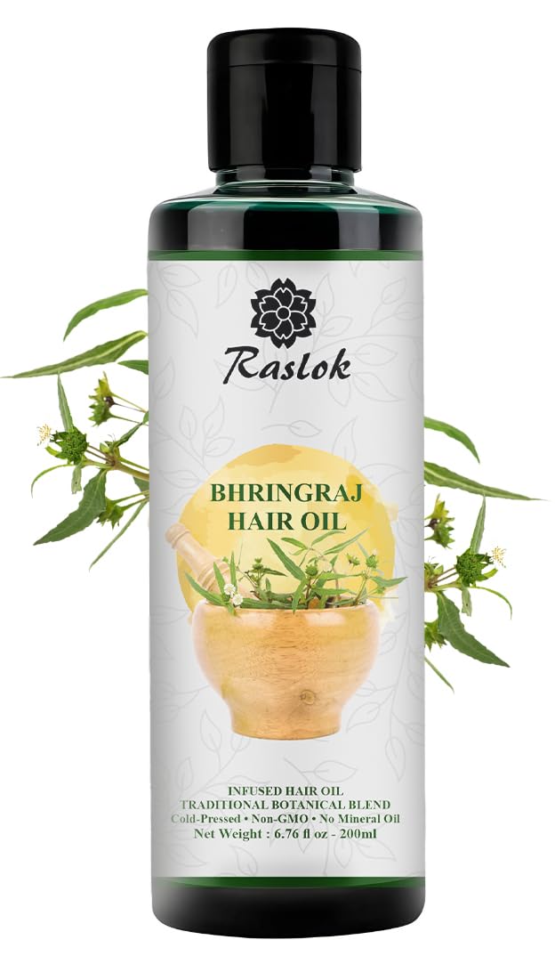 Raslok front packaging showing bottle and label, highlights natural formulation and trust