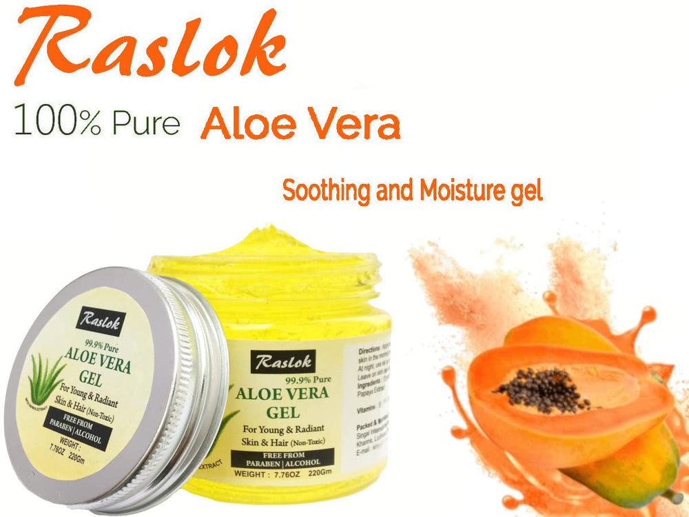 raslok open jar showing aloe gel texture for smooth absorption