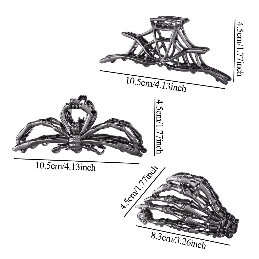 RAUIMOUR skeleton hand clip close-up highlighting textured detail and secure grip benefit