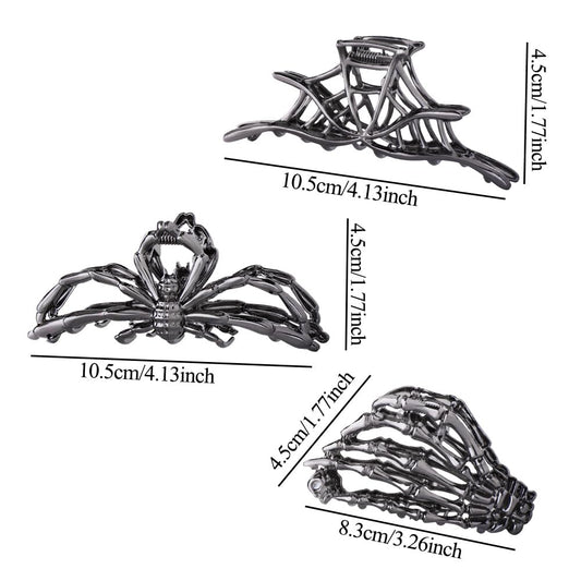 RAUIMOUR skeleton hand clip close-up highlighting textured detail and secure grip benefit