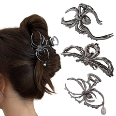 RAUIMOUR front view of three spider clips showing design and finish, stylish accessory