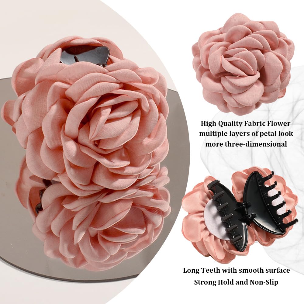 RAUIMOUR half-up boho hairstyle showing floral clip uplifting look benefit