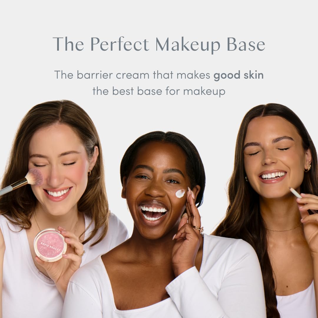Ravie Beauty cream on vanity in lifestyle scene showing everyday skincare ritual benefit