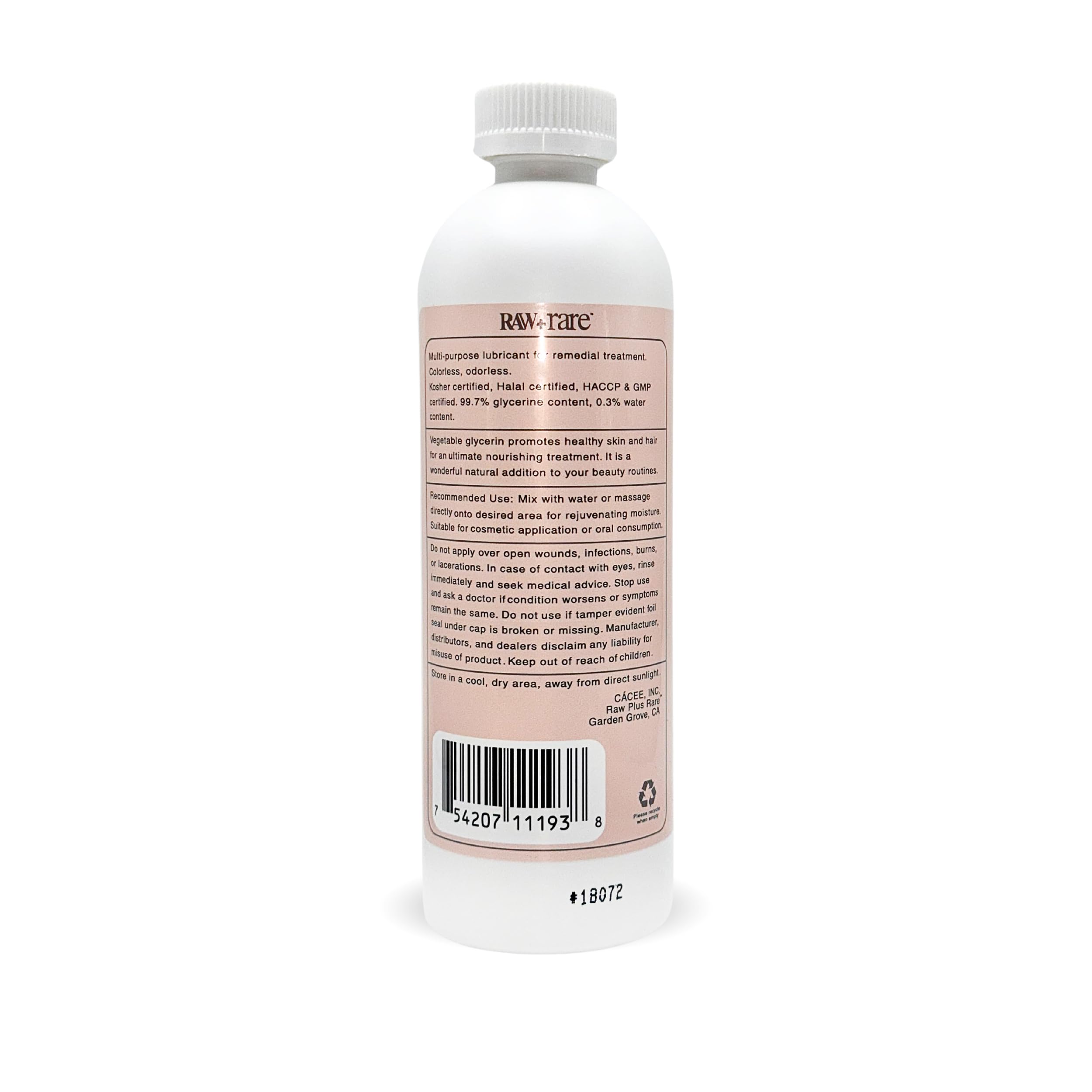 Raw Plus Rare ergonomic handle for easy pouring and secure grip