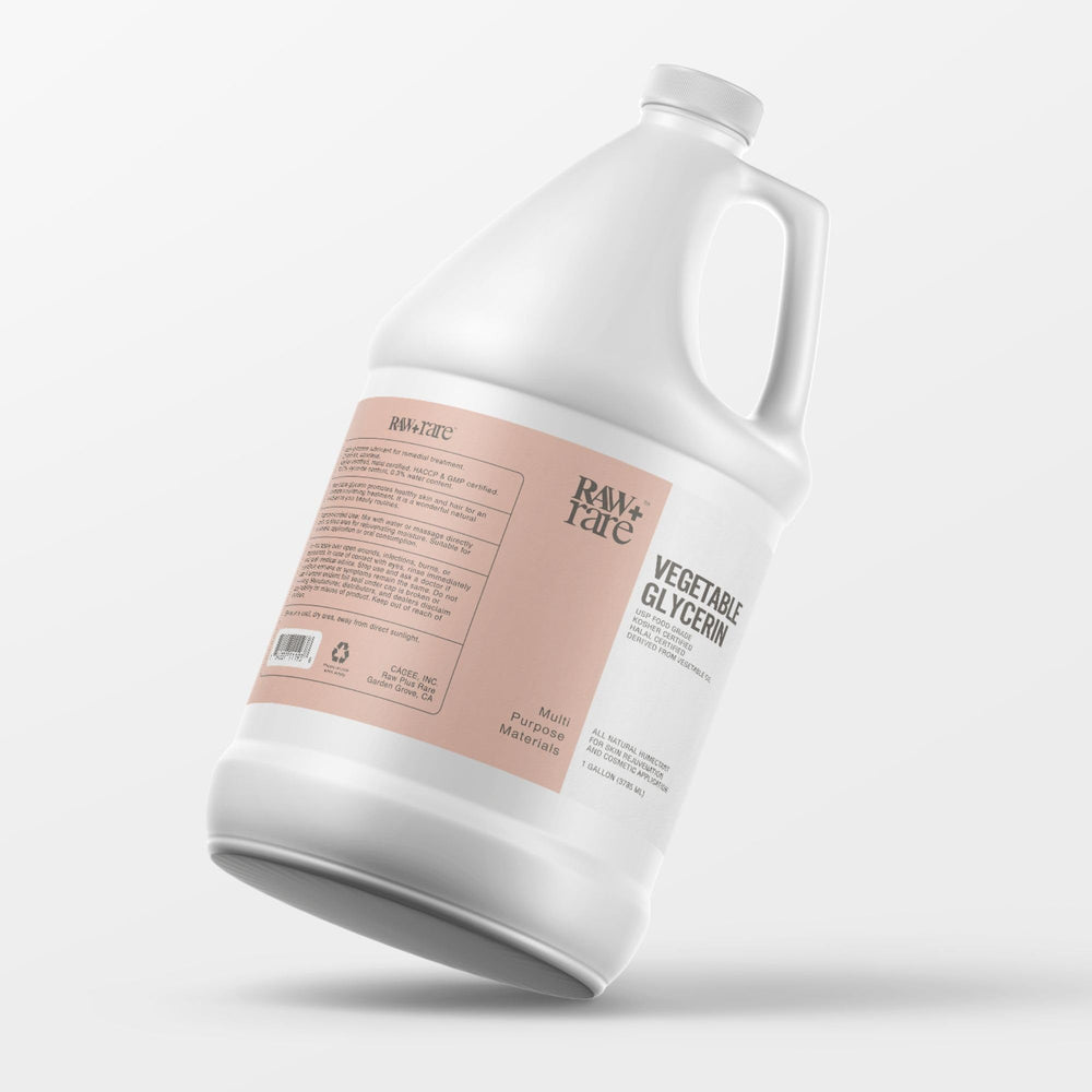 Raw Plus Rare gallon front label showing product identity and size for easy choice