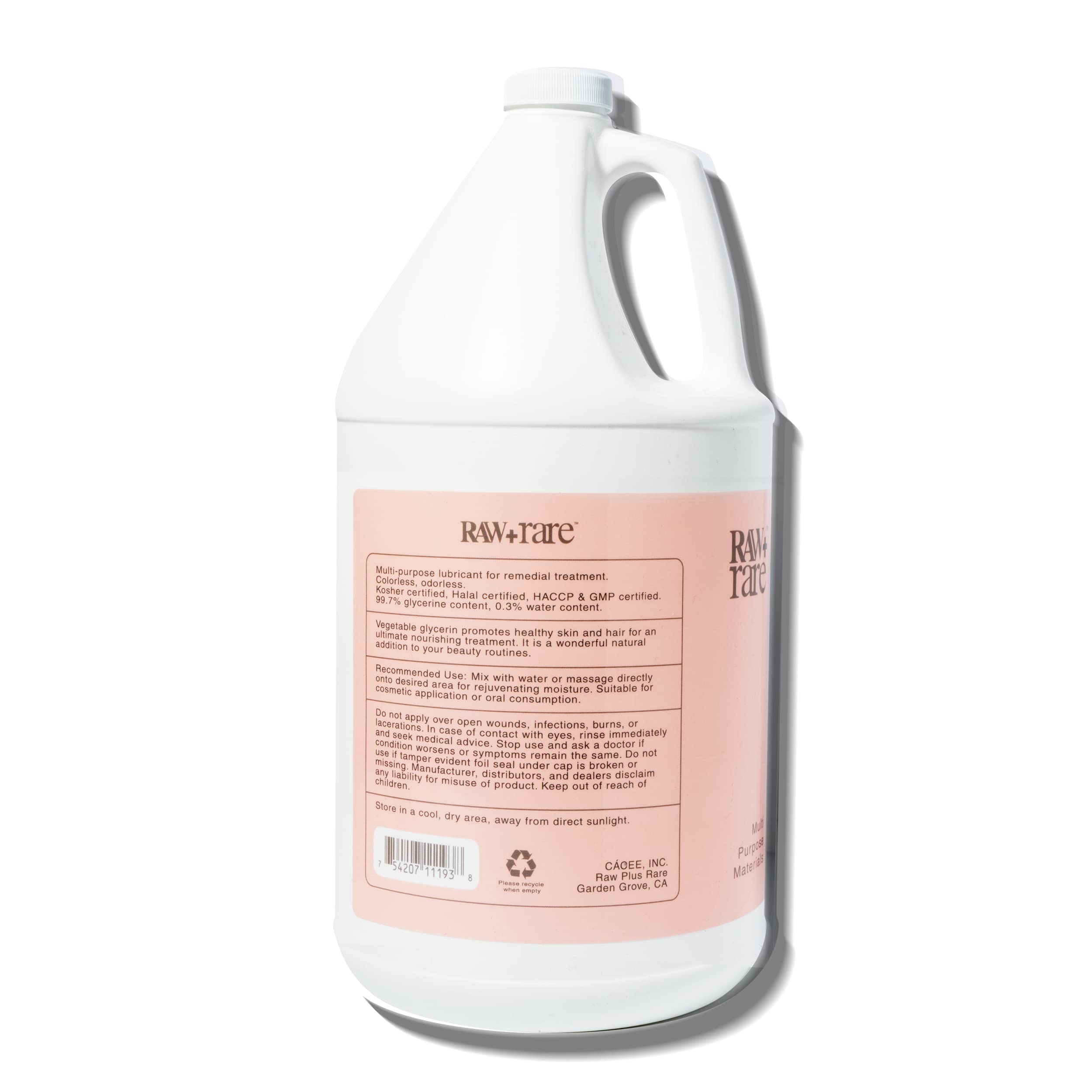 Raw Plus Rare gallon handle and cap detail for comfortable grip and spill prevention