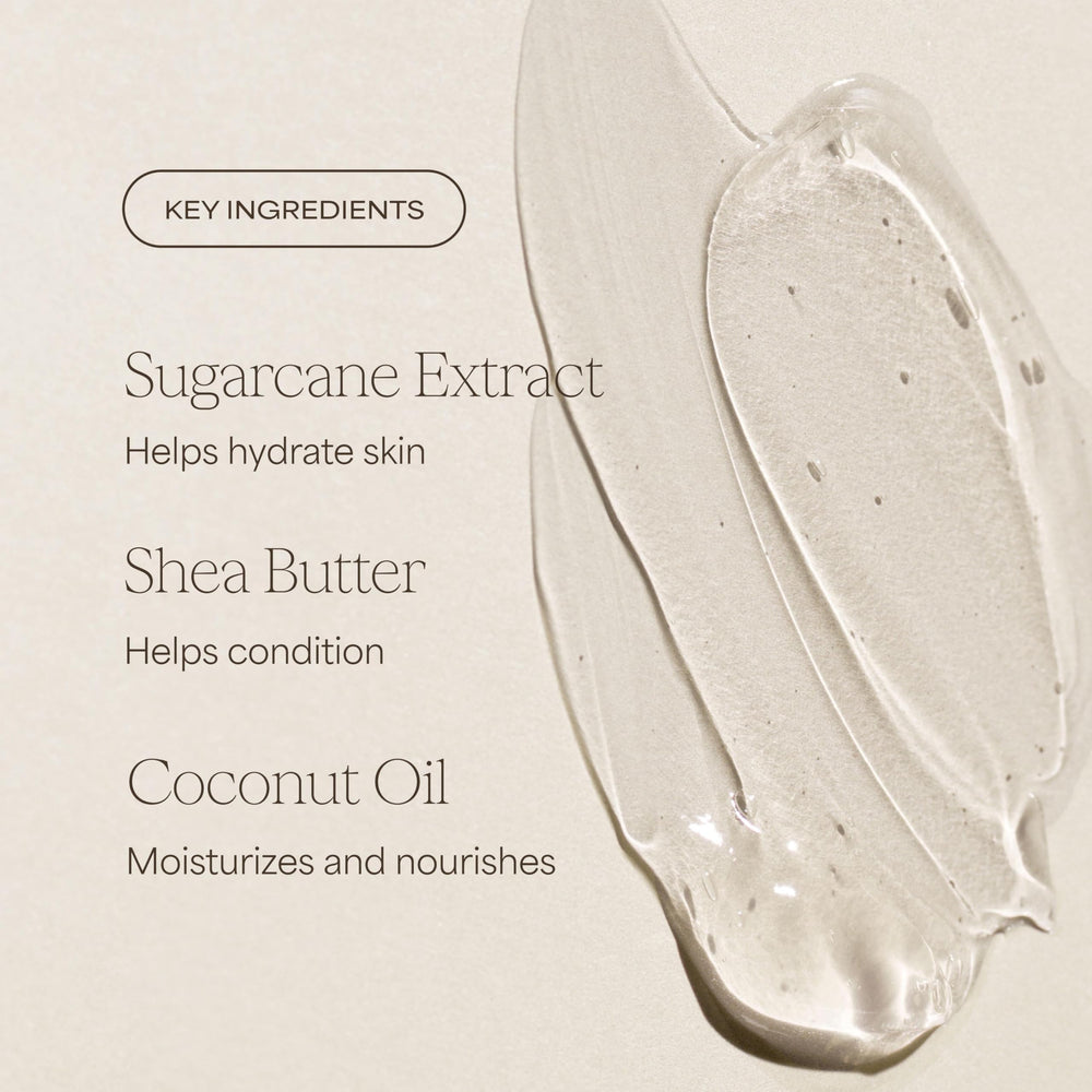 RAW SUGAR bottle resting on towel conveying spa-like comfort and at-home indulgence