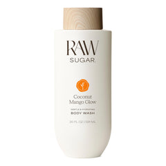 RAW SUGAR front bottle view showing coconut mango fragrance and benefits