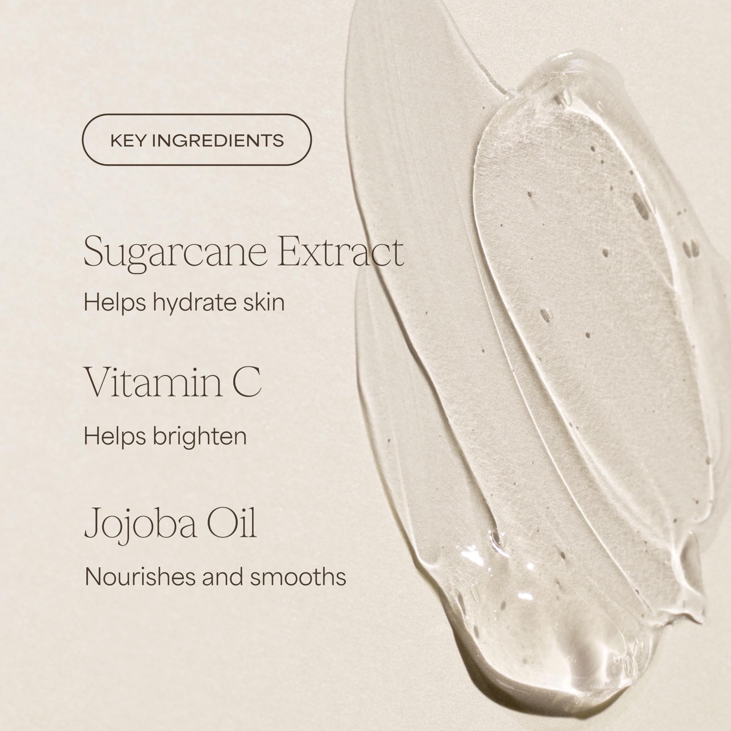 RAW SUGAR jojoba oil ingredient image showing moisturizing benefit