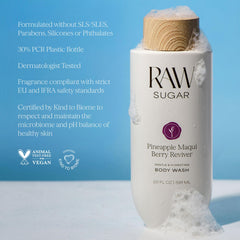 RAW SUGAR in-shower lifestyle scene for uplifting daily ritual