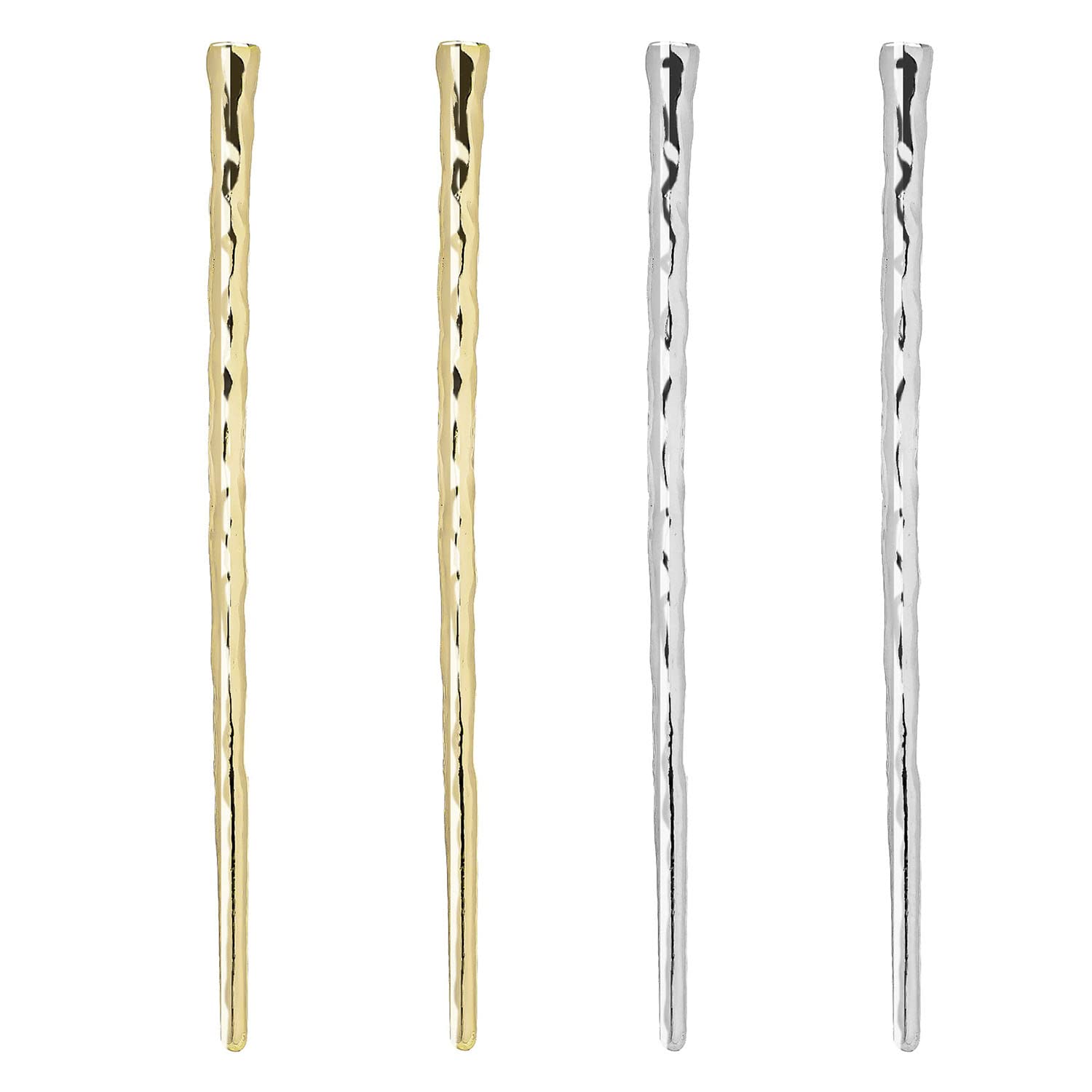 RAYNAG front view showing four gold hair sticks for reliable hold