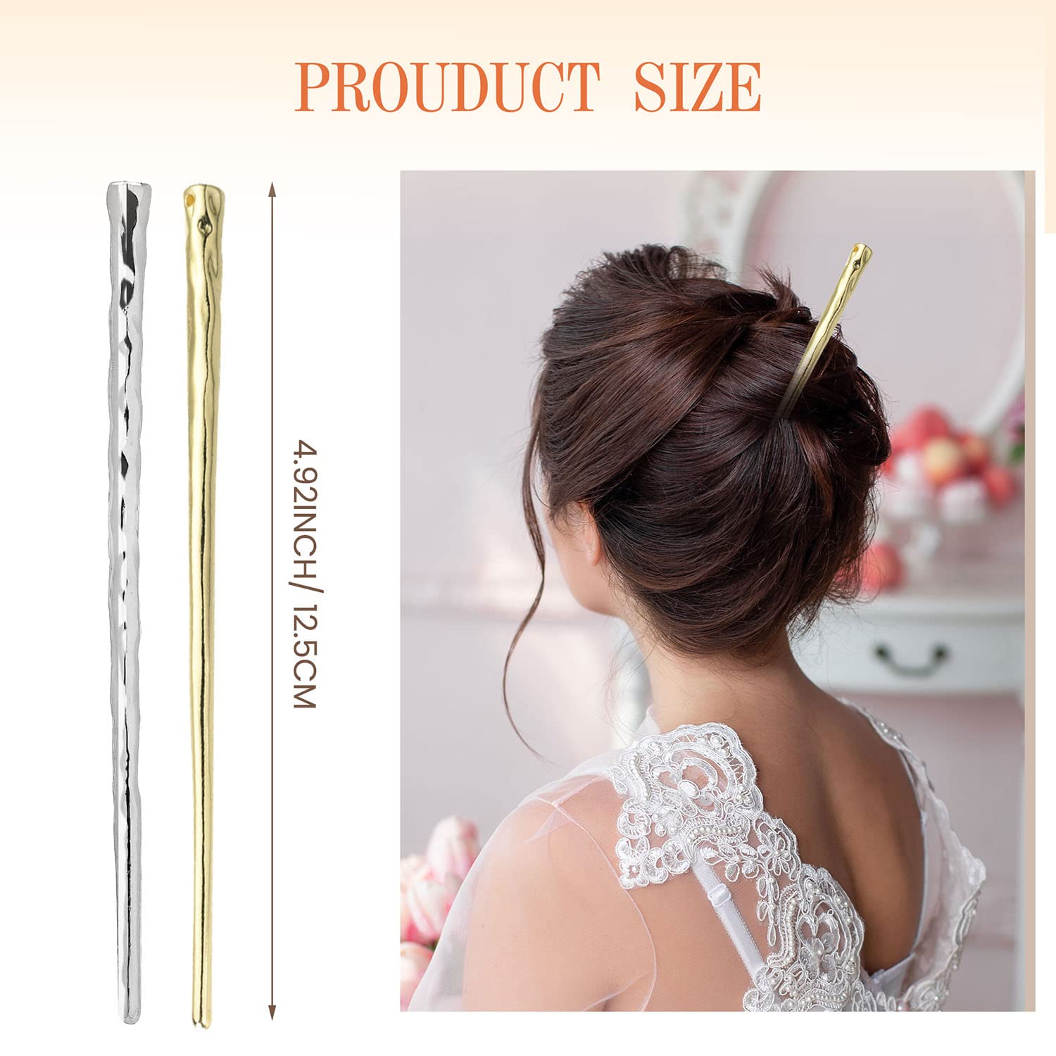 RAYNAG side profile showing 13cm length for medium-to-long hair