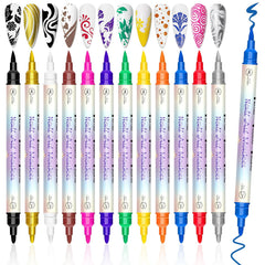 RAZET front package showing 12-color nail art pen set and quick access