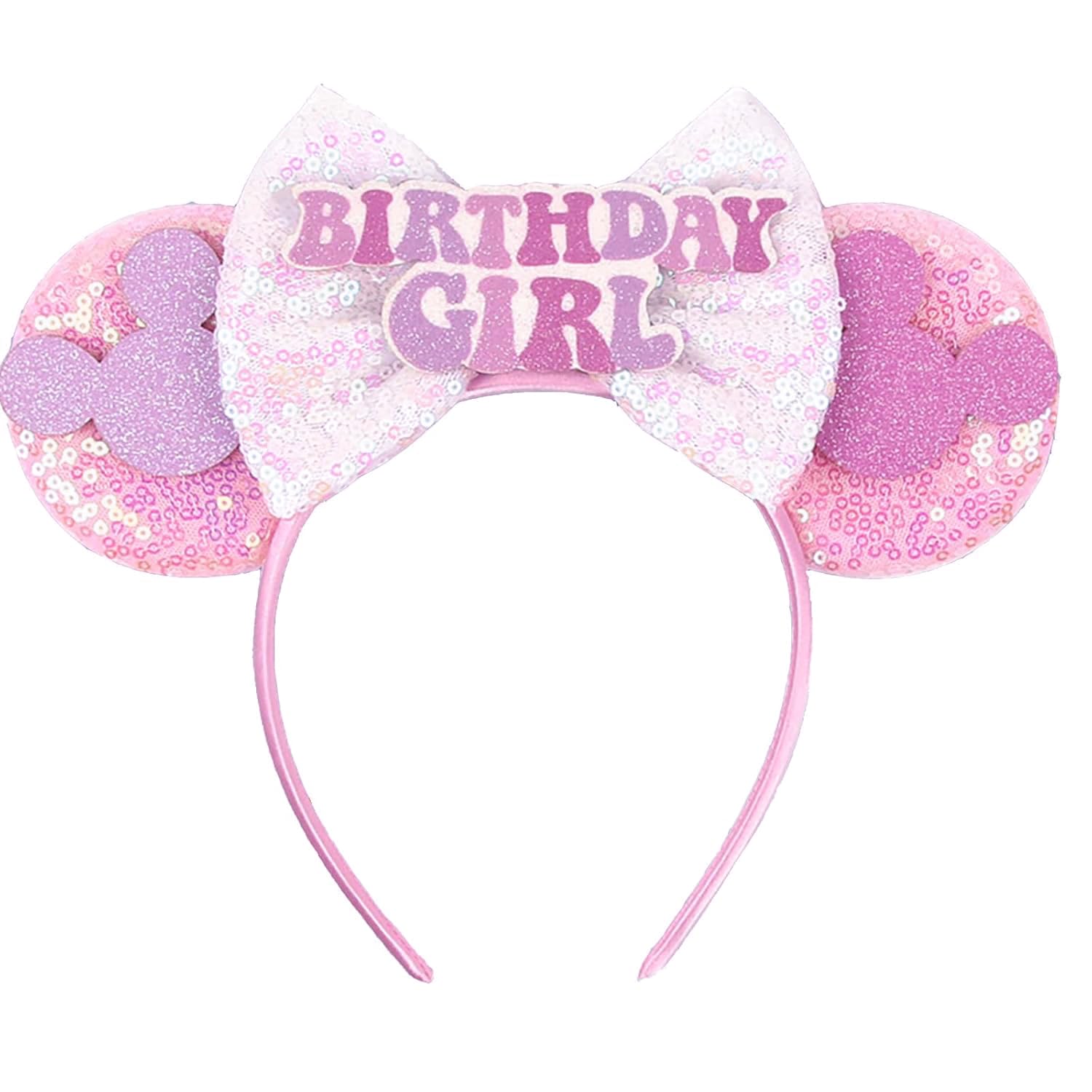 RAZKO front view showing pink mouse ears and bow, perfect for birthdays