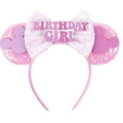 RAZKO front view showing pink mouse ears and bow, perfect for birthdays