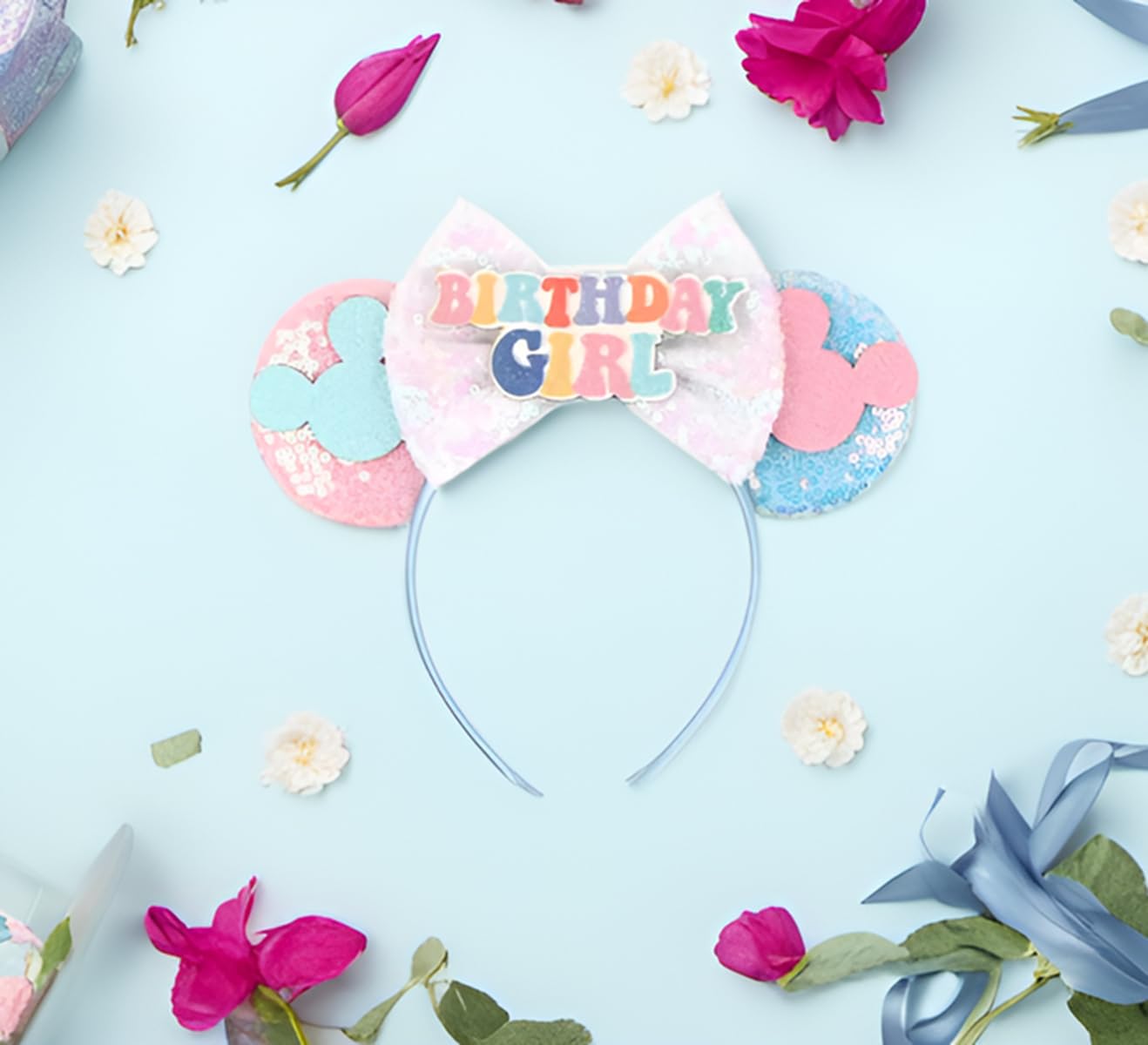 RAZKO styled party lifestyle scene showing headband adding festive flair