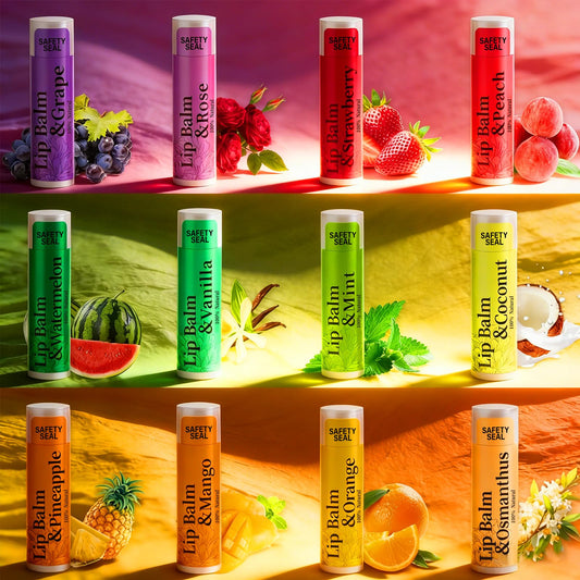 RBUGR close-up of 12 flavored tubes highlighting variety and gifting appeal