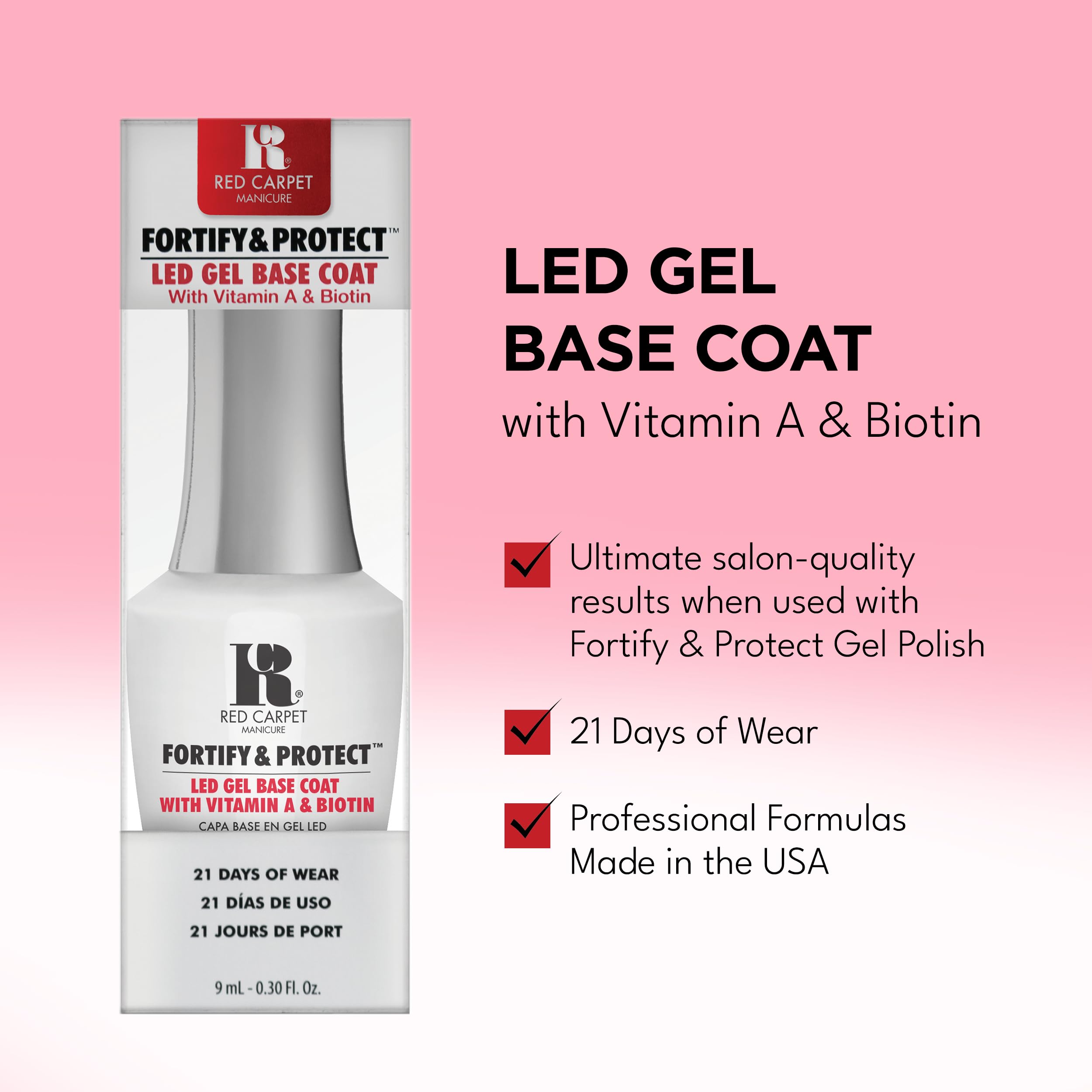 RC Red Carpet Manicure closeup brush stroke showing smooth texture and adhesion benefit