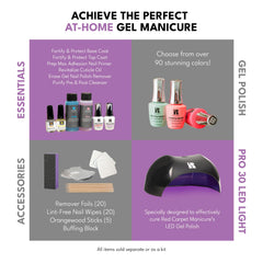 RC Red Carpet Manicure texture shot showing high-gloss surface and long-lasting shine
