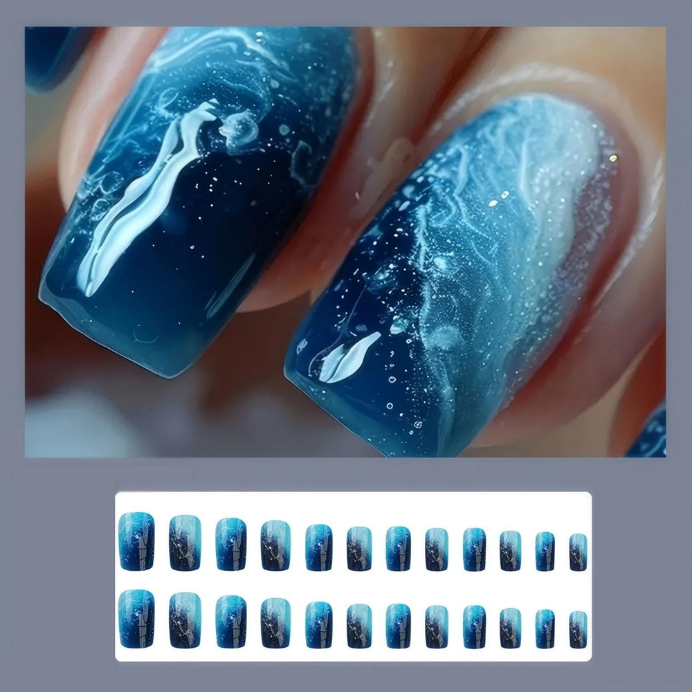 Rchovsam close-up of blue marble design highlighting visual depth