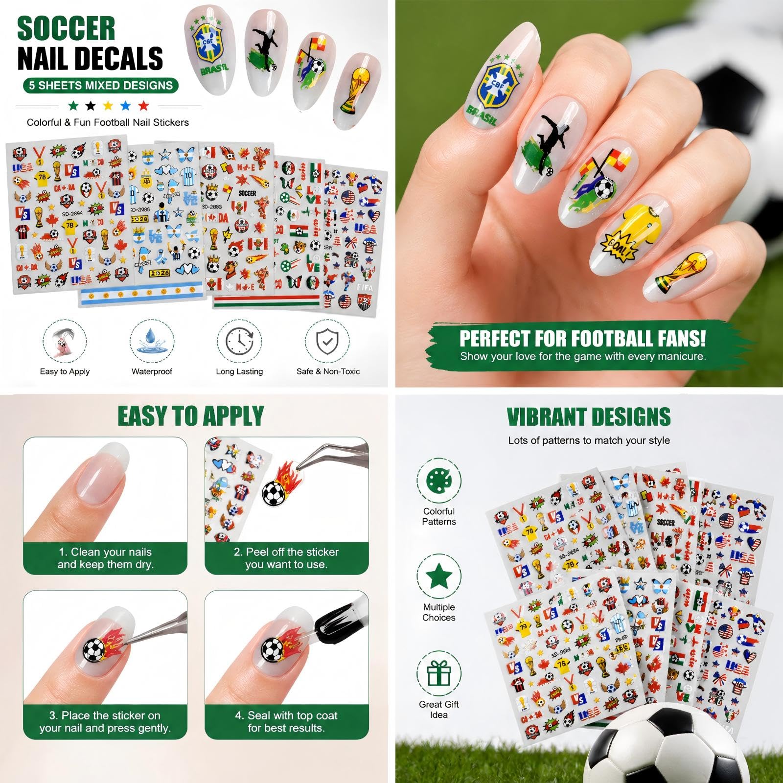 rchovsam stickers on gel nail in use demonstrating application and benefit easy DIY glam