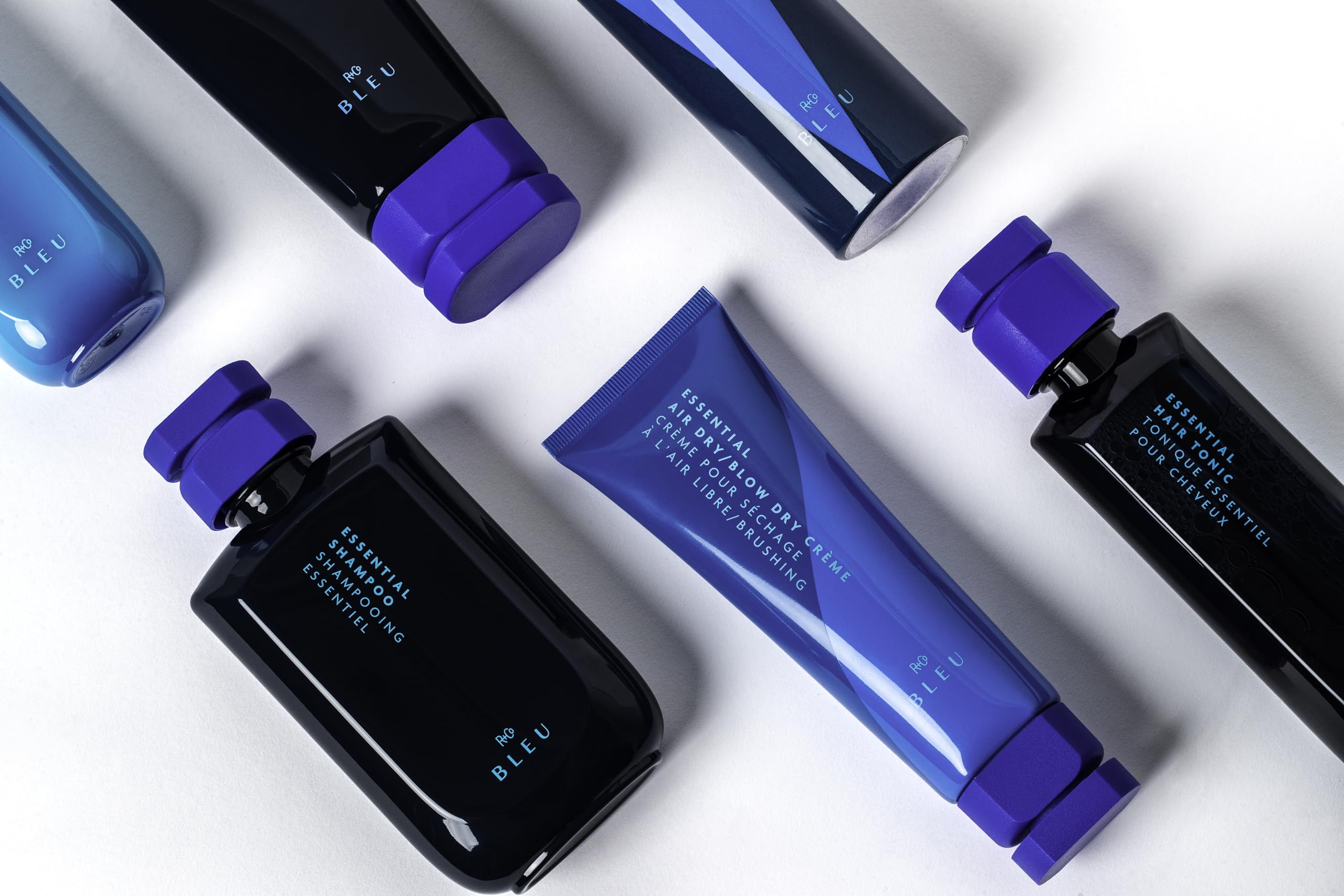 R+Co BLEU blow-dry result delivering sleek frizz-free shine