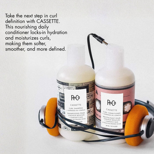 R+Co Cassette creamy conditioner texture dispensed from pump for easy application