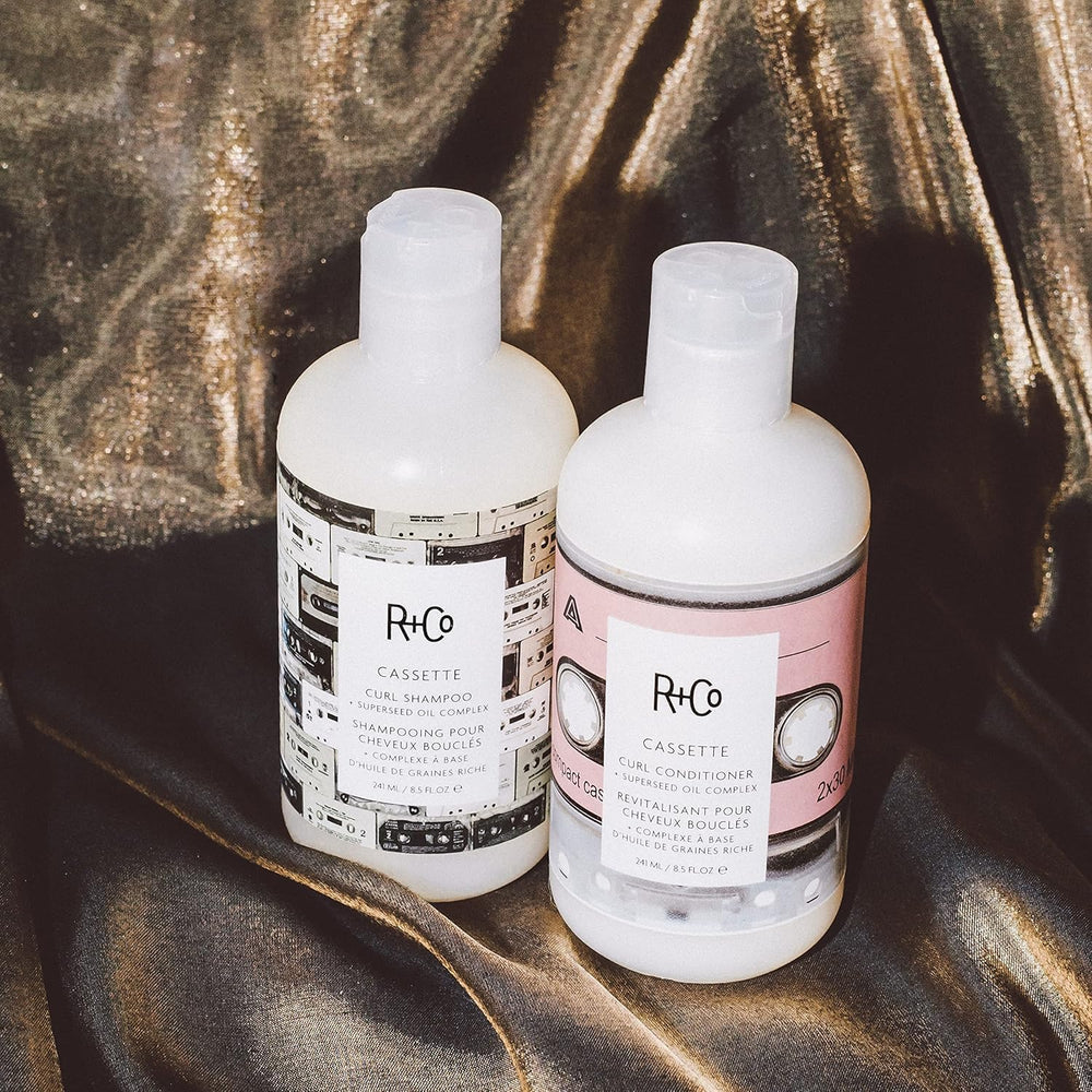 R+Co Cassette texture close-up displaying creamy lightweight conditioner benefits