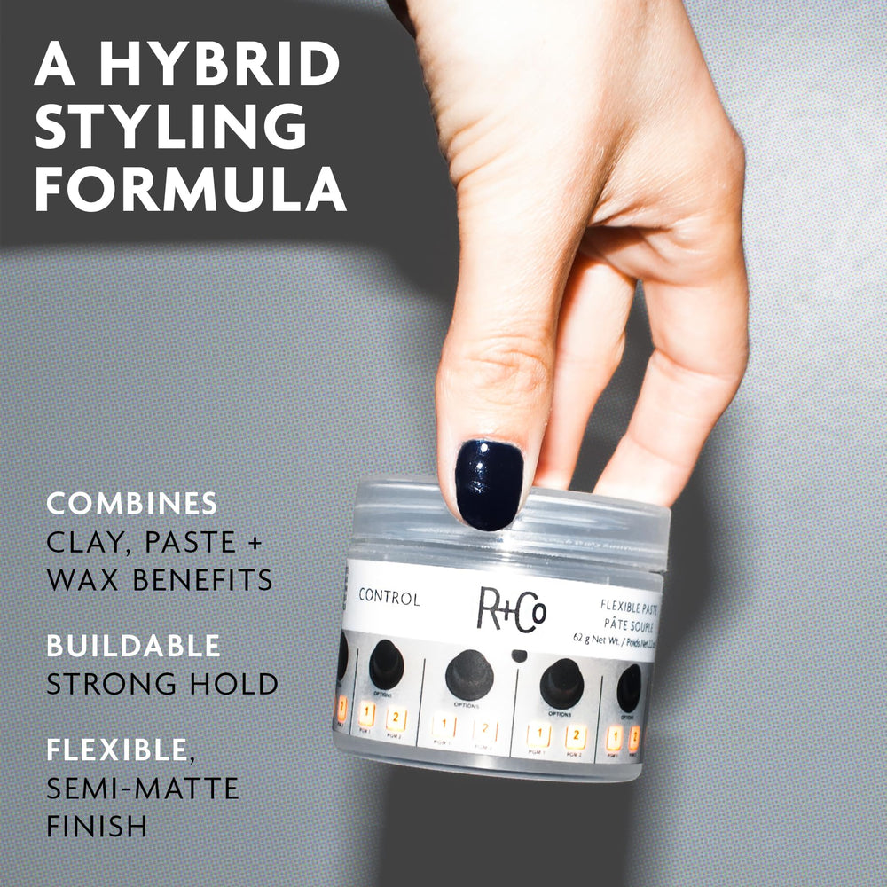 R+Co Control paste in hand warming product for even distribution and flexible hold