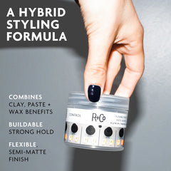 R+Co Control paste in hand warming product for even distribution and flexible hold