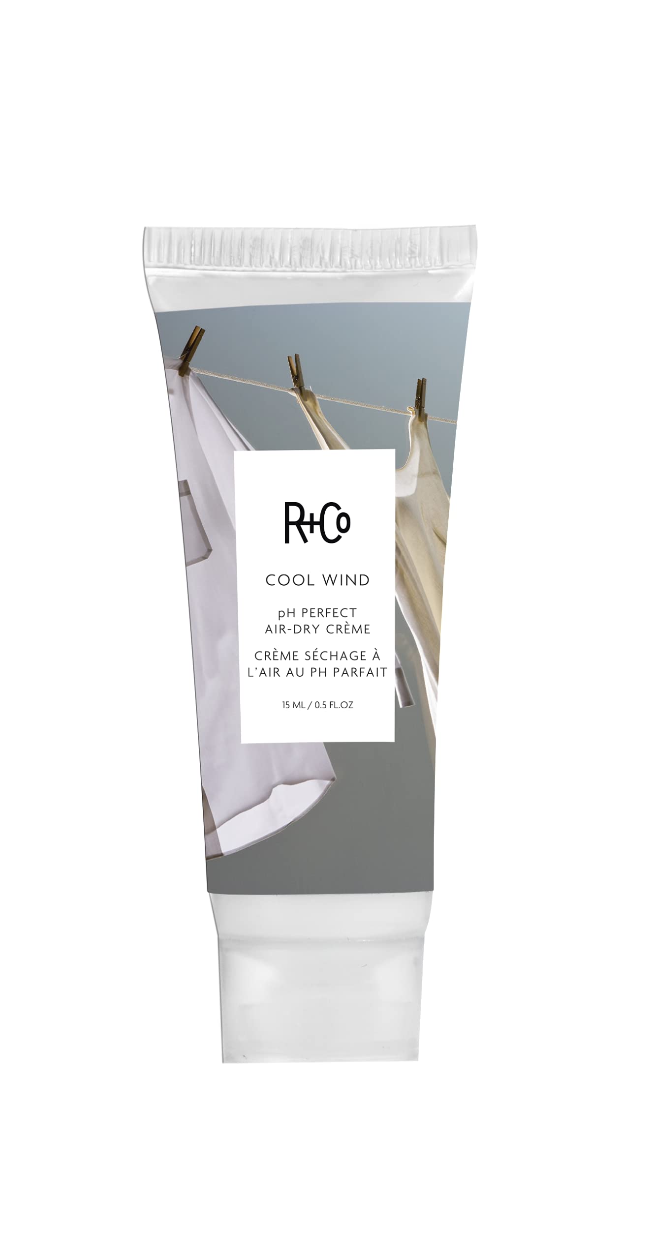 R+Co Cool Wind front packaging showing compact travel size and ingredient clarity