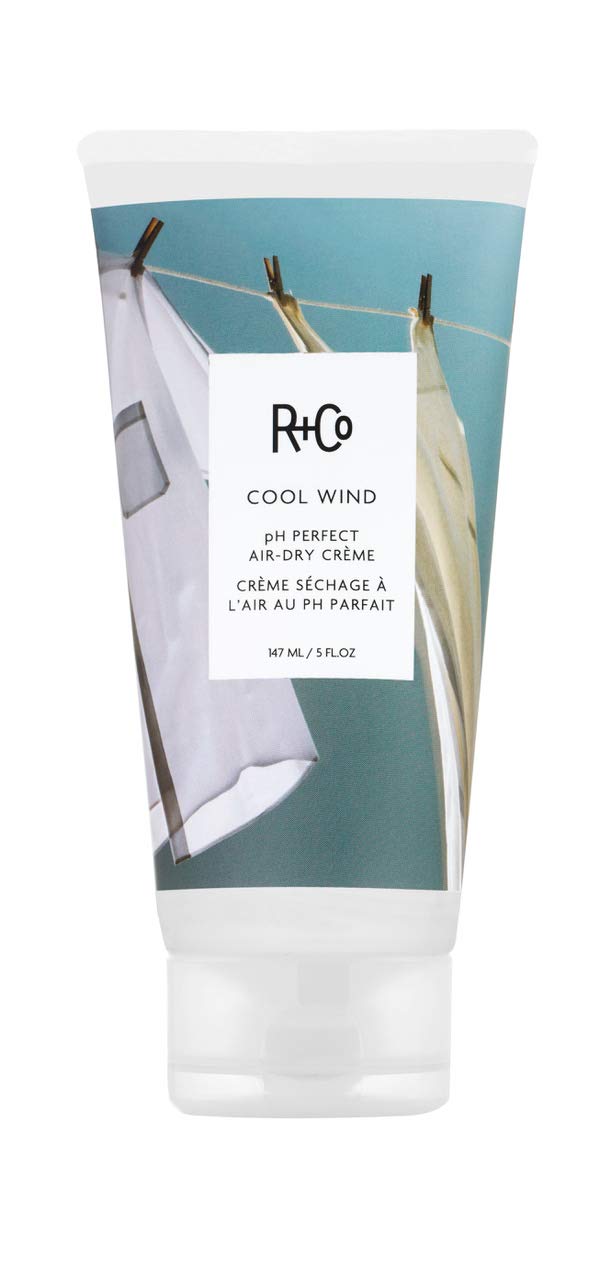 R+Co Cool Wind front packaging showing tube and product benefit of frizz control